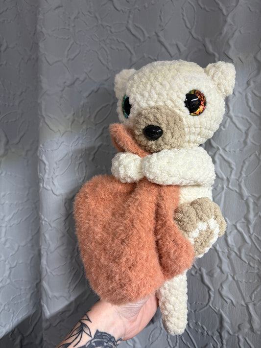 Otter with a blanket