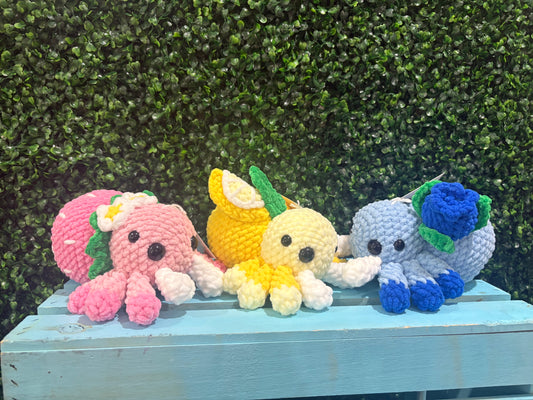 Crocheted Fruit Spiders