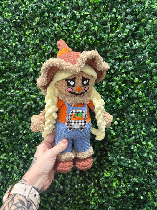 Crocheted Scarecrow Lady