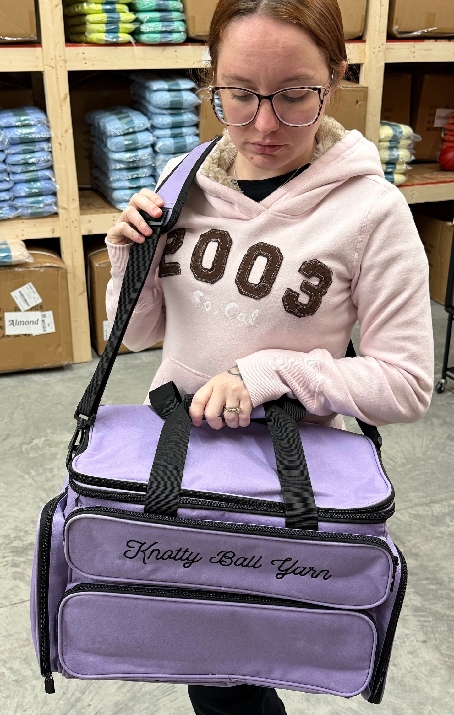 Knotty Ball Yarn Bag