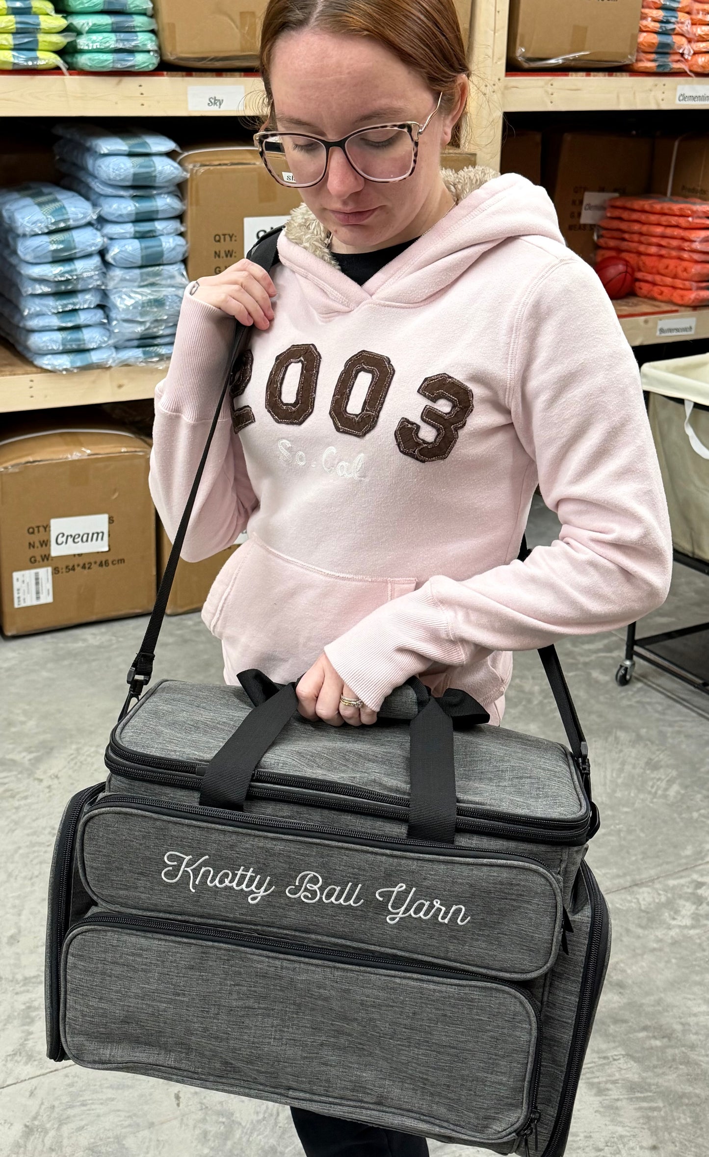 Knotty Ball Yarn Bag