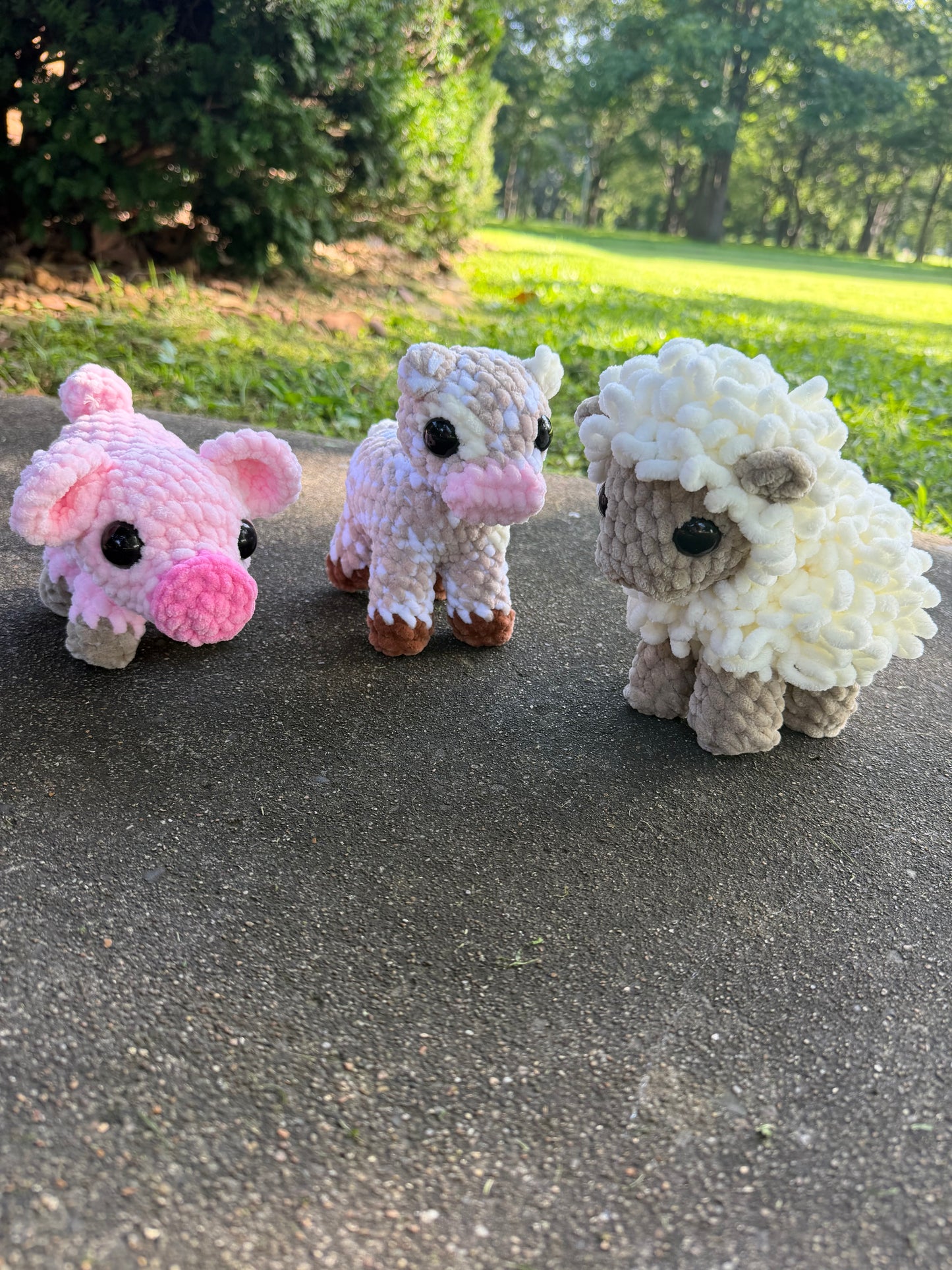 Farm plushies